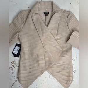 NEW W TAGS - MARCIANO - SHAYNA DRAPE LEATHER - Jacket